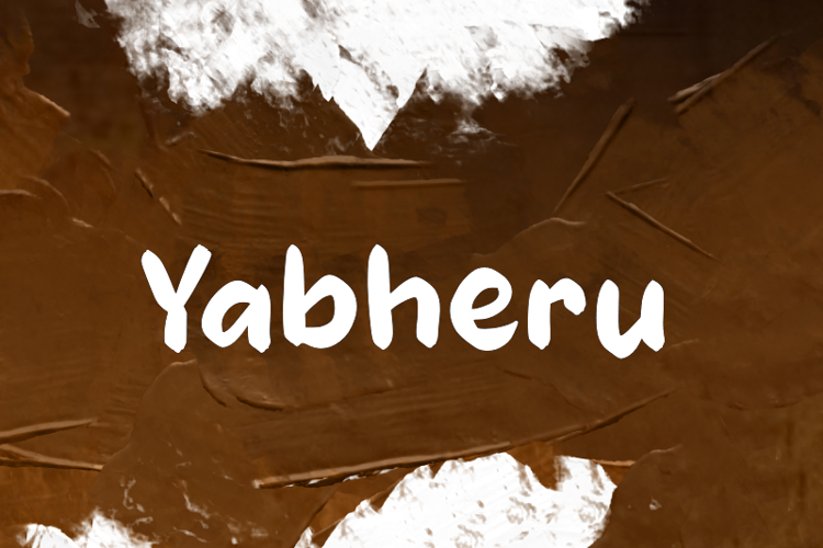 Preview of y  Yabheru Font