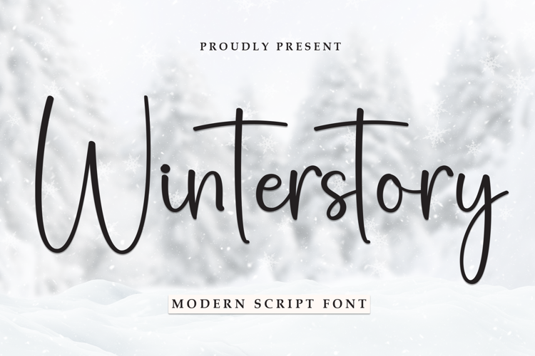 Preview of Winterstory Font
