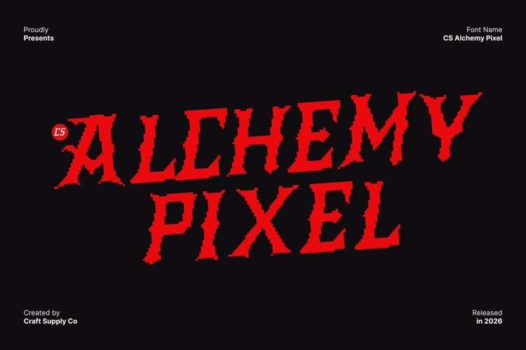 Preview of CS Alchemy Pixel Font