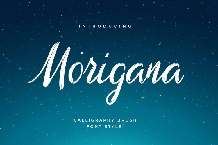 Preview of Morigana Creative Design Font