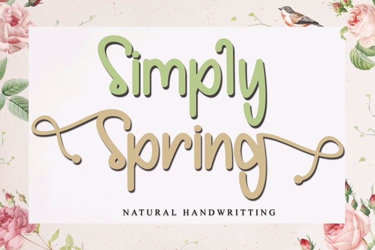Simply Spring - PERSONALUSE Font
