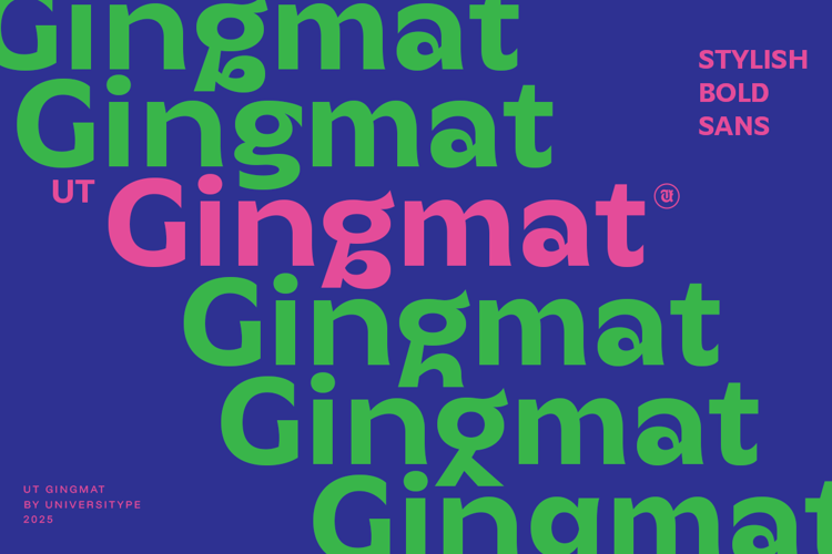 Preview of UT Gingmat Font