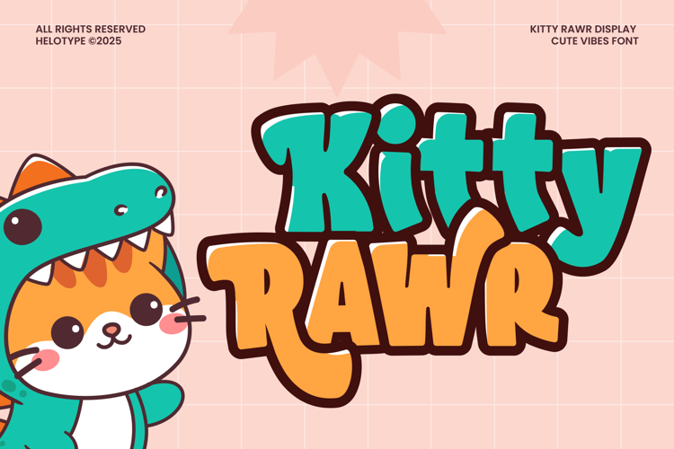 Preview of Kitty Rawr Font