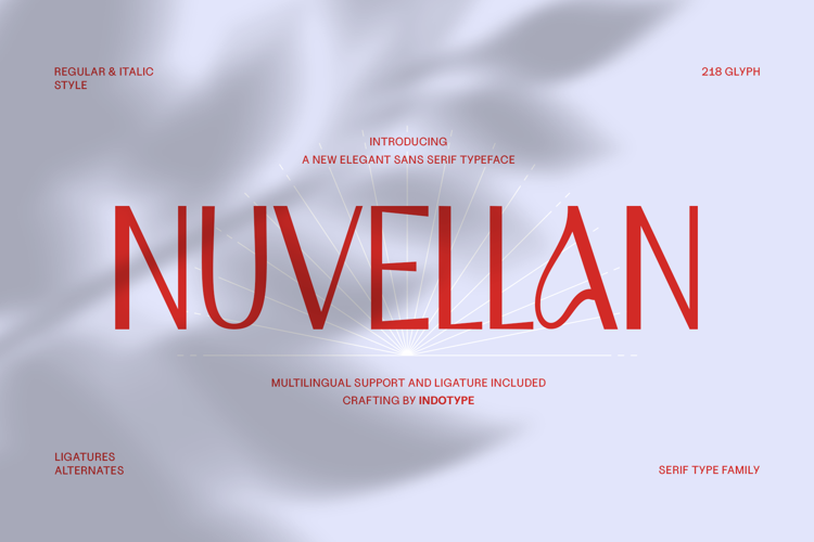 Preview of IT Nuvellan Font