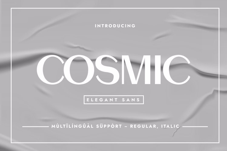 Preview of COSMIC Font