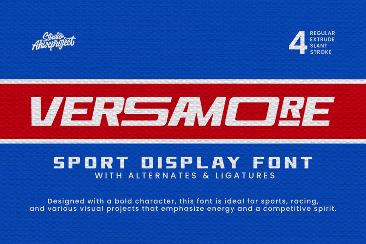 Preview of Versamore Font