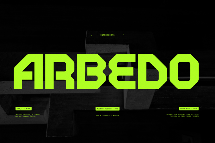 Preview of Arbedo Font