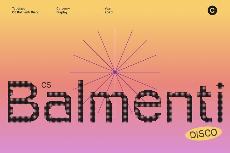 Preview of CS Balmenti Disco Font