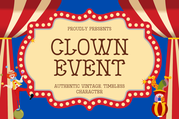 Preview of Clown Event Font
