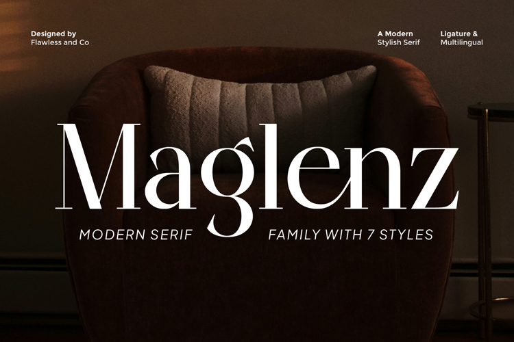 Preview of MAGLENZ Thin Font