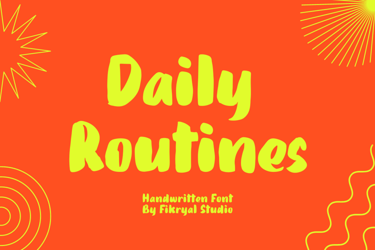 Daily Routines Font