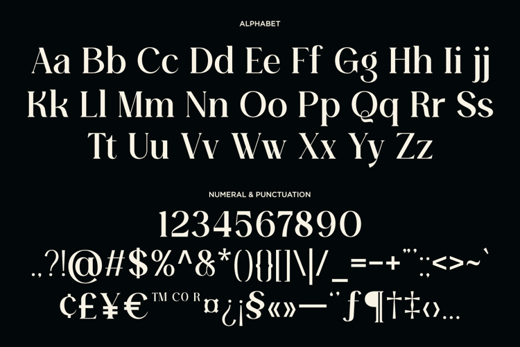 Preview of Faresty Font