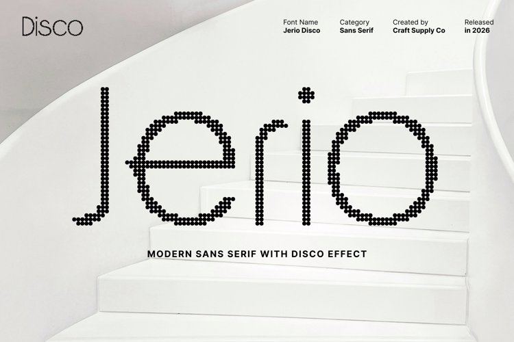Preview of Jerio Disco Font