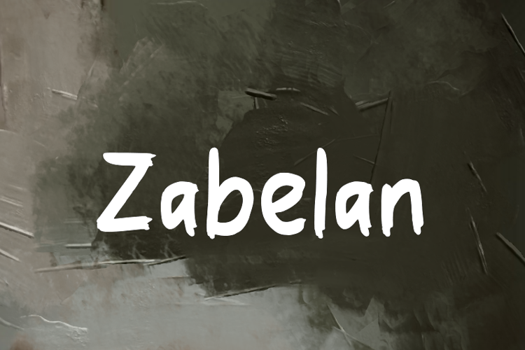 Preview of z  Zabelan Font