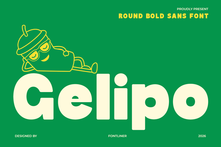 Preview of Gelipo Font
