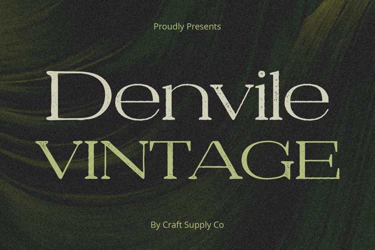 Denvile Vintage Font