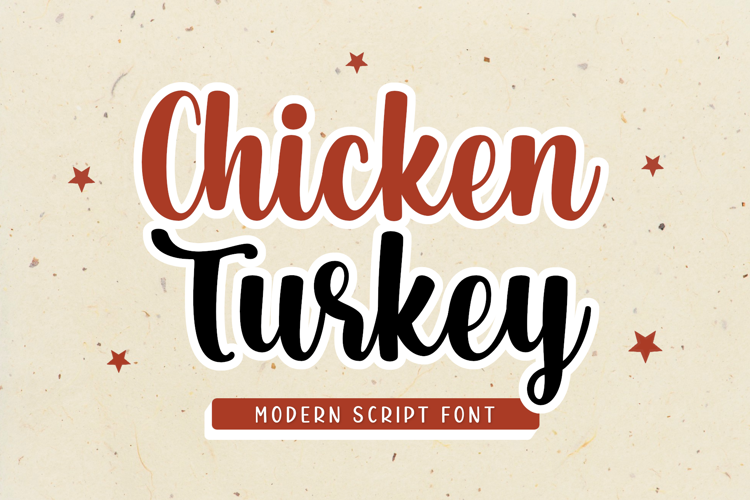 Chicken Turkey Font