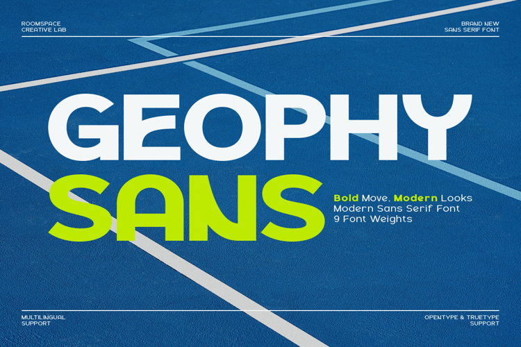 Preview of Geophy Font