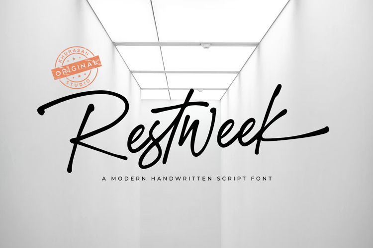 Preview of Restweek Font