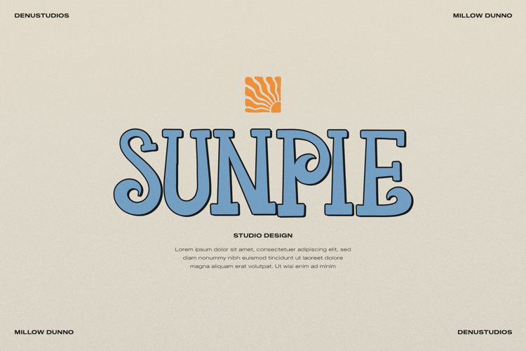 Preview of Millow Dunno Font