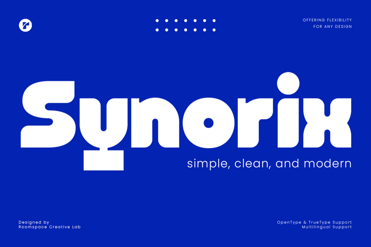 Preview of Synorix Font