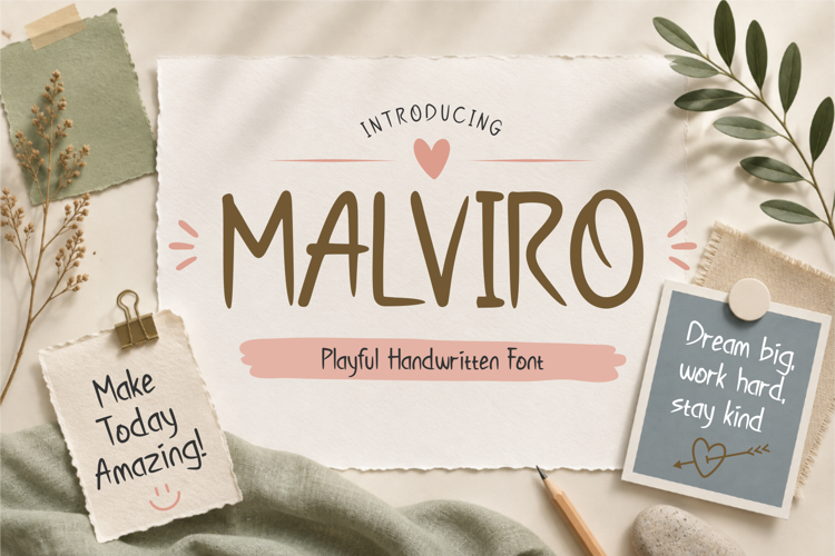 Preview of Malviro Font