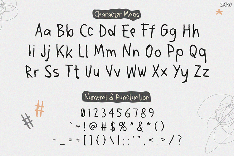 Preview of SICKO Font
