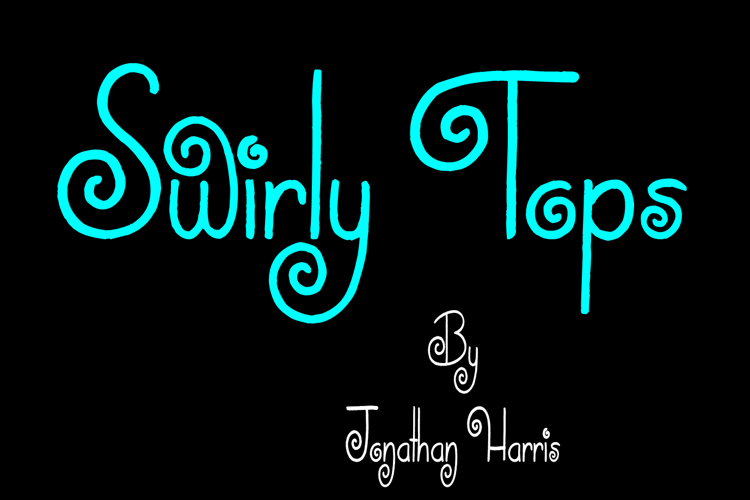 Swirly Tops Font