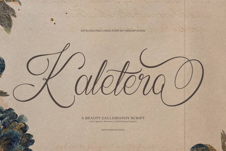 Preview of Kaletero Font