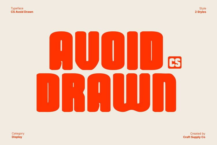 Preview of CS Avoid Drawn Font