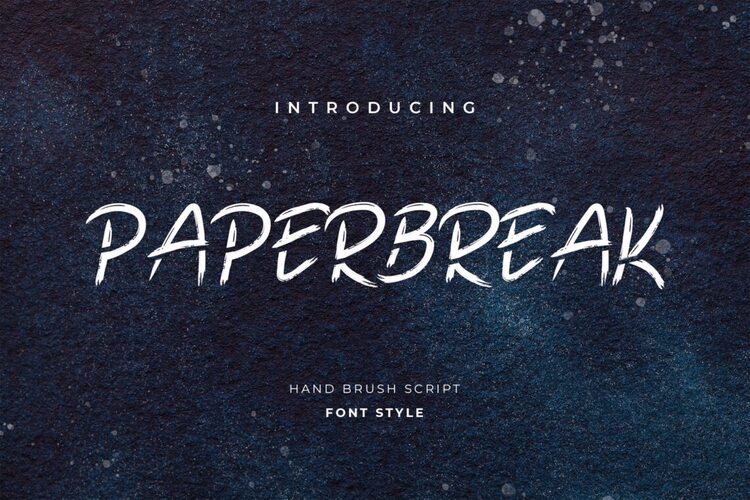 Preview of Paperbreak Cool Art Font