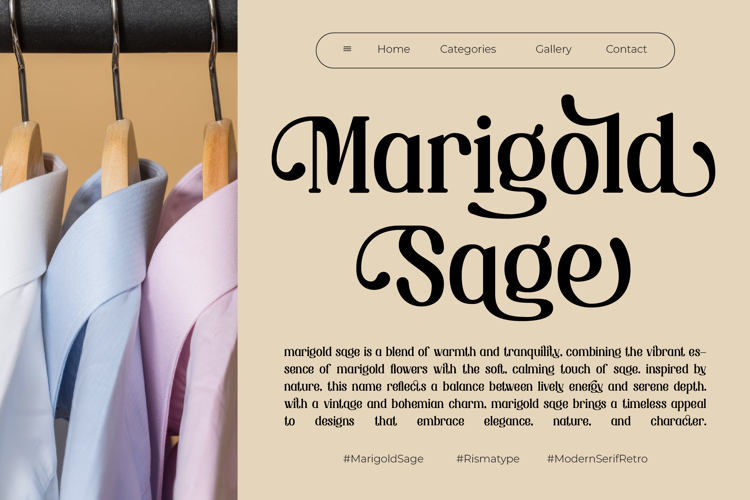 Preview of Nostalge Antique Font