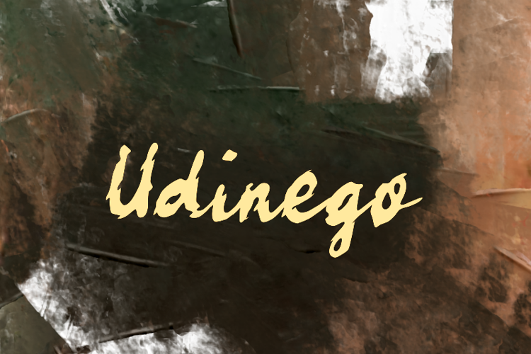Preview of u Udinego Font