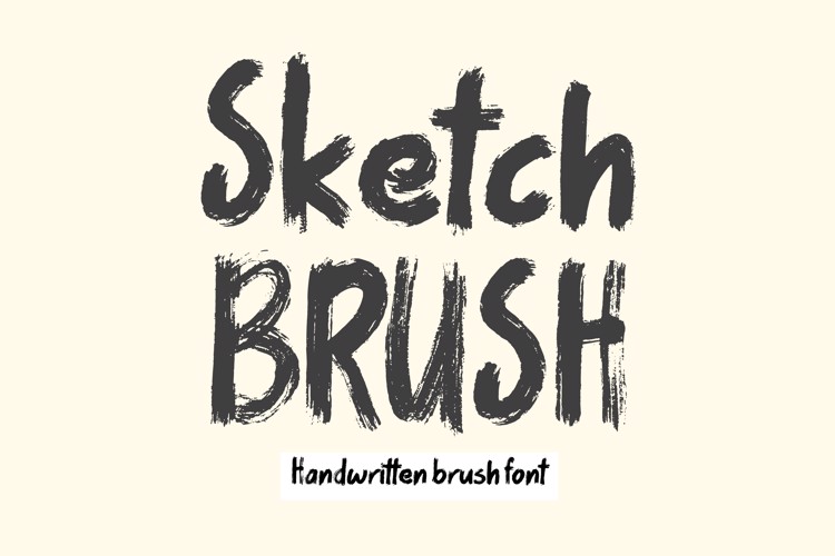 Preview of Sketch Brush Font