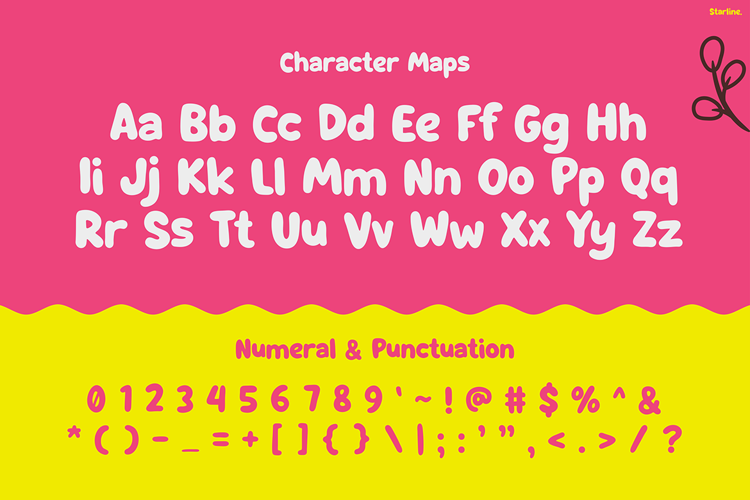 Preview of Starline Font