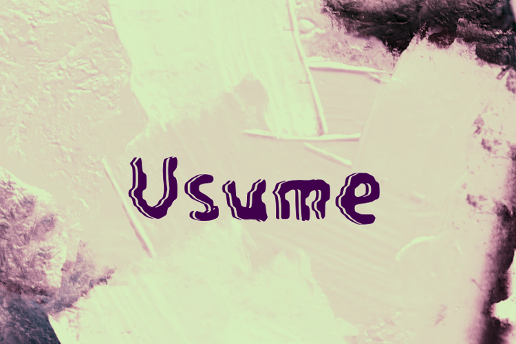 Preview of u Usume Font