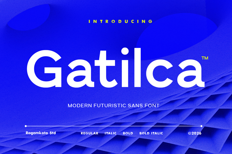 Preview of Gatilca Font