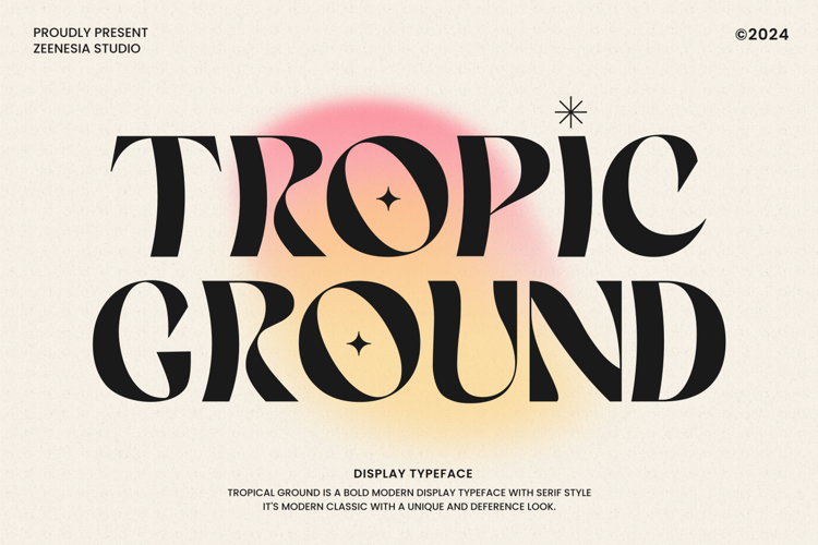Tropic Ground Font