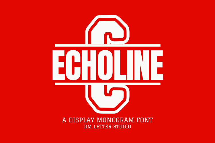 Preview of Echoline Monogram Font