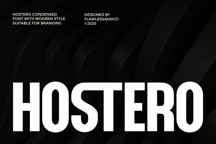 Preview of HOSTERO Font