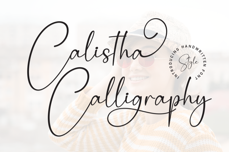 Preview of Calistha Calligraphy Font