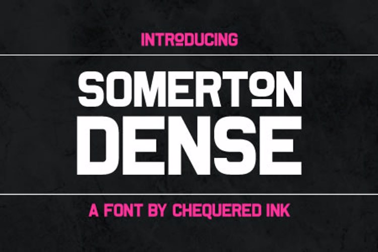 Somerton Dense Font
