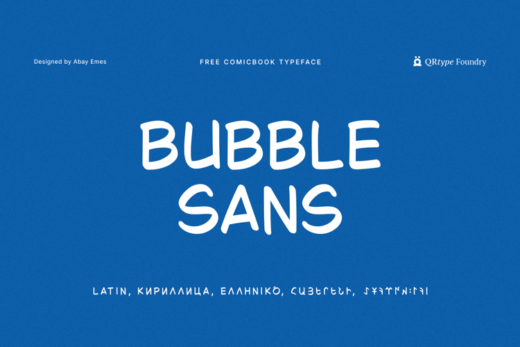 Preview of Bubble Sans Font