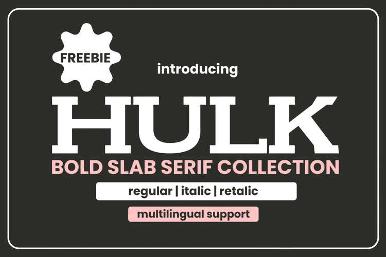 Preview of Hulk Font