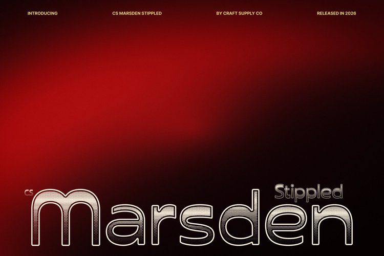 Preview of CS Marsden Stippled Font
