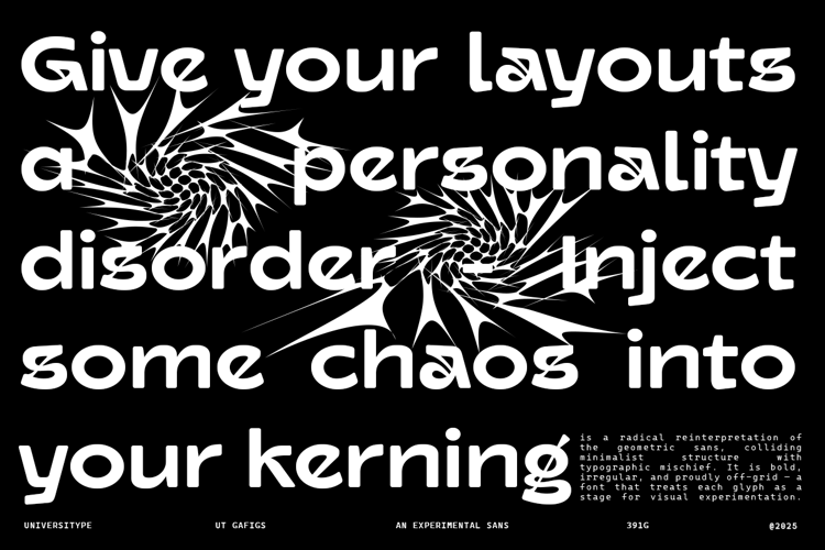 Preview of UT Gafigs Font