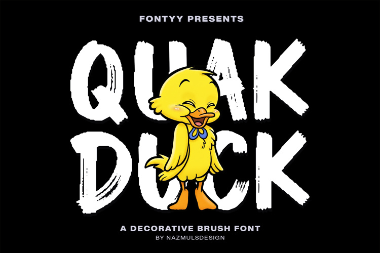 Preview of QuakDuck Font