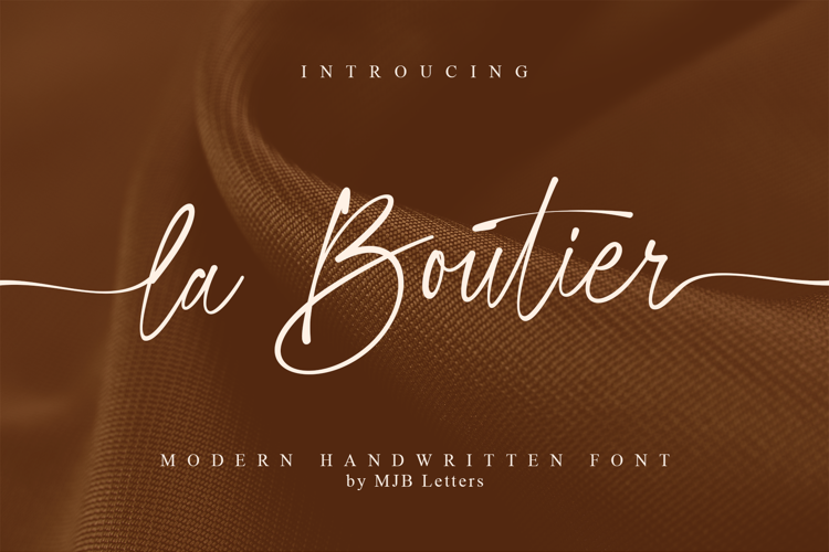 Preview of La Boutier Font