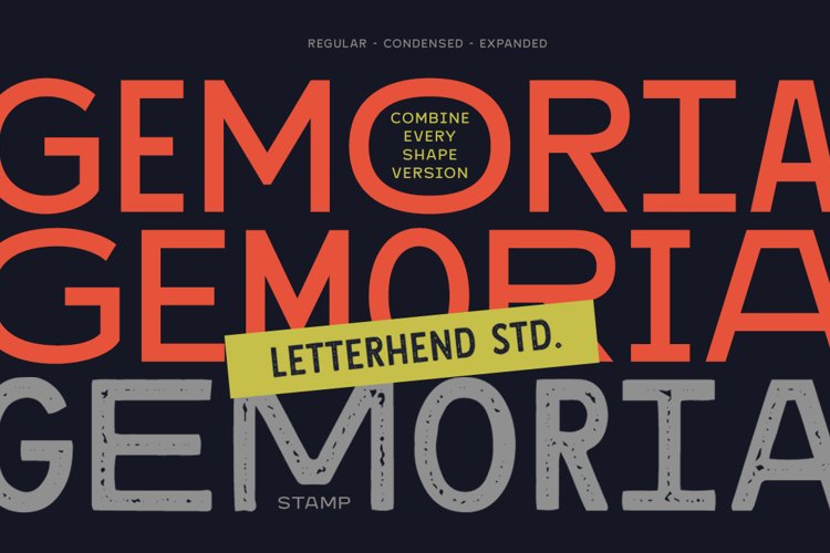 Preview of Gemoria Font