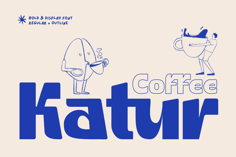 Preview of Katur Coffee Font